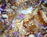 A picture of step 5 of Overleft chicken in egg sauce.