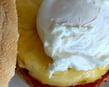 A picture of step 5 of My Muffin with Gammon, Pineapple + Poached Egg on Spinach.