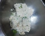A picture of step 3 of Sabudana Tikki.