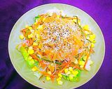 Foto langkah ke 4 dari resep Salad Ubur-Ubur AKA Chuka Kurage AKA Jellyfish Salad AKA Haepari Naengchae AKA Shanghai Salad.
