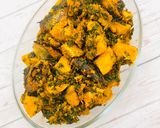 A picture of step 8 of Yam porridge.