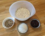 A picture of step 3 of Granoggles - AKA homemade granola.