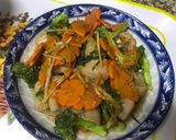 Hình bước làm 3 của món Cá Basa hấp sốt dầu hào