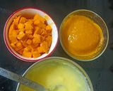 A picture of step 4 of Mango Masti dessert.