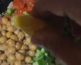 A picture of step 4 of Bread hummus tacos.