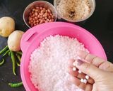 A picture of step 1 of Sabudana peanut khichdi(Tapioca pearls khichdi).