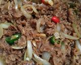 Beef yakiniku langkah memasak 5 foto