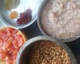 A picture of step 1 of Masoor Pulao.