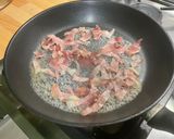 Une image de l'étape 5 de Farfalles au jambon cru, coulommiers et persil.