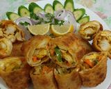 A picture of step 7 of Chicken large rolls.