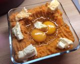 Une image de l'étape 4 de Oeufs cocotte à la patate douce et au Langre.