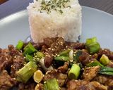 Une image de l'étape 10 de Mongolian beef.