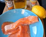 A picture of step 1 of Two-Salmon Loaf with Fresh Herb and Cucumber Sauce.