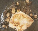 A picture of step 2 of Garlic buttered Chicken & Mushrooms ❤.