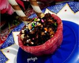A picture of step 8 of Cashew gulkand cup.