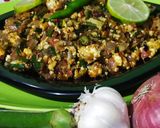 A picture of step 7 of BhindiBhurji.