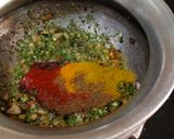 A picture of step 4 of Stuffed Brinjal Curry.