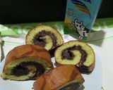 Foto langkah ke 10 dari resep Bolu gulung pandan isi coklat keju ekonomis.