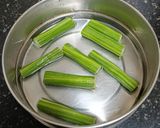 A picture of step 1 of Saragava Ni Shing Nu Lotwalu Shaak (Drumstick vegetable --- A Gujarati Delicacy).