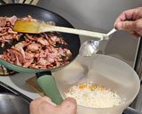 Foto del paso 6 de la receta Pasta con Bacon y Salsa Carbonara de Huevo