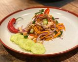 A picture of step 5 of Thai Style Salmon Spicy Salad.