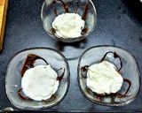 A picture of step 1 of Instant choco-vanilla pudding.