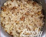 A picture of step 2 of Kaju Rice (Cashewnut Rice).