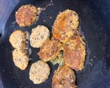 A picture of step 2 of Paneer sprouts tikki.
