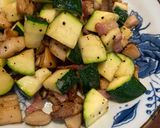 培根菇菇炒櫛瓜的食譜步驟4照片