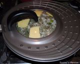 A picture of step 16 of Persian dill and fava beans rice with lamb shank (baghali polow BA mahichey).