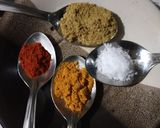 A picture of step 1 of Chana dal.