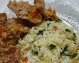 Foto langkah ke 5 dari resep Nasi Kulit Daun Jeruk Tanpa Sambal.