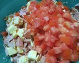 Foto del paso 5 de la receta: Tarta con tomate, jamón y queso