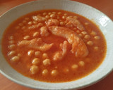 Foto del paso 6 de la receta: Potaje de garbanzos de bacalao con tomate 🍅🐟