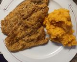 Foto del paso 5 de la receta: Milanesa de pescadilla apanada con polenta