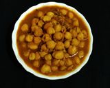 A picture of step 4 of Iron rich Chana Masala.