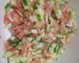 A picture of step 2 of Moong sprouts salad.
