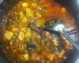 A picture of step 6 of Methi matar paneer.