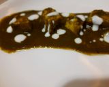 A picture of step 6 of Palak paneer.