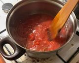 A picture of step 2 of Chicken Parm 🍗🥫🧀.