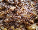 Foto del paso 4 de la receta Rollitos de arroz rellenos de morcilla manzana y cebolla