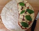 A picture of step 2 of Super-quick Basil and Parma Ham Quesadillas.