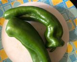 A picture of step 1 of Stuffed Chilli.