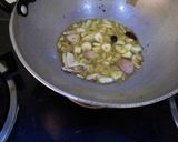 A picture of step 1 of Leafy Methi Saag with Corn.