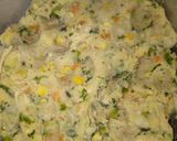 A picture of step 3 of Chicken Corn Kabab's.