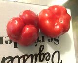 Une image de l'étape 6 de Crevettes aux poivrons rouges,rhubarbe et aneth.
