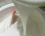 A picture of step 8 of No bake Mango Cheese Cake.