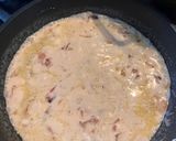 A picture of step 6 of Spaghetti “Alla Crema”.
