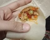 A picture of step 4 of Chinese veggie samosa.
