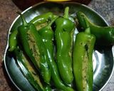 A picture of step 3 of Rajasthani Mirchi vada.